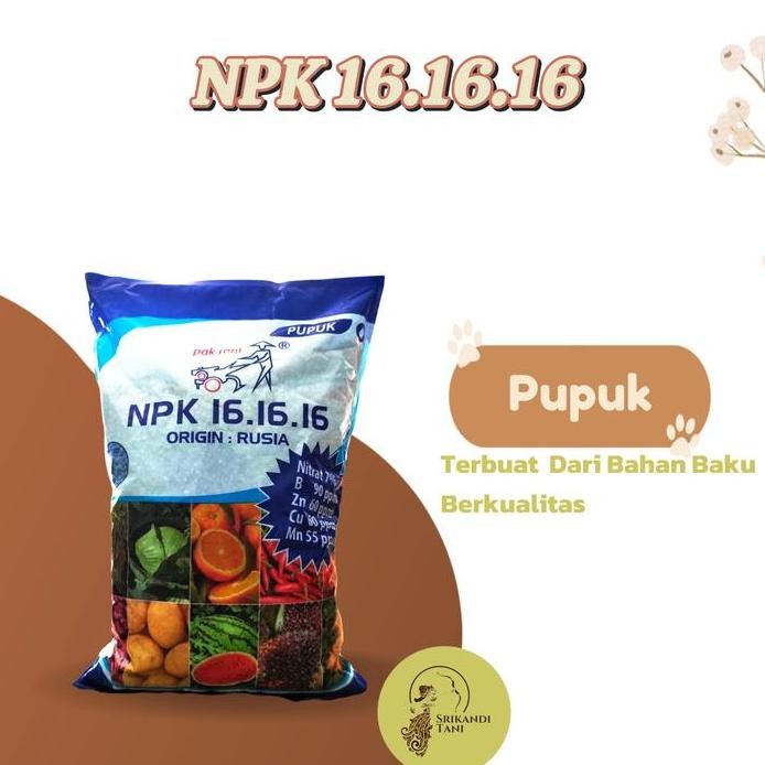 

Terlaris Pupuk Npk Pak Tani 16 16 16 Kemasan 1Kg Original Pabrik