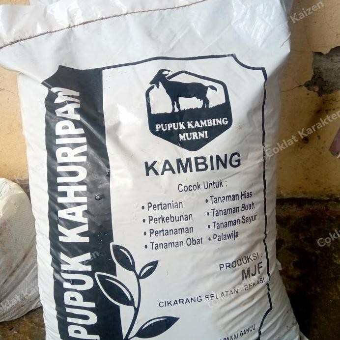 

Terlaris Pupuk Kandang Kambing Murni 8Kilo
