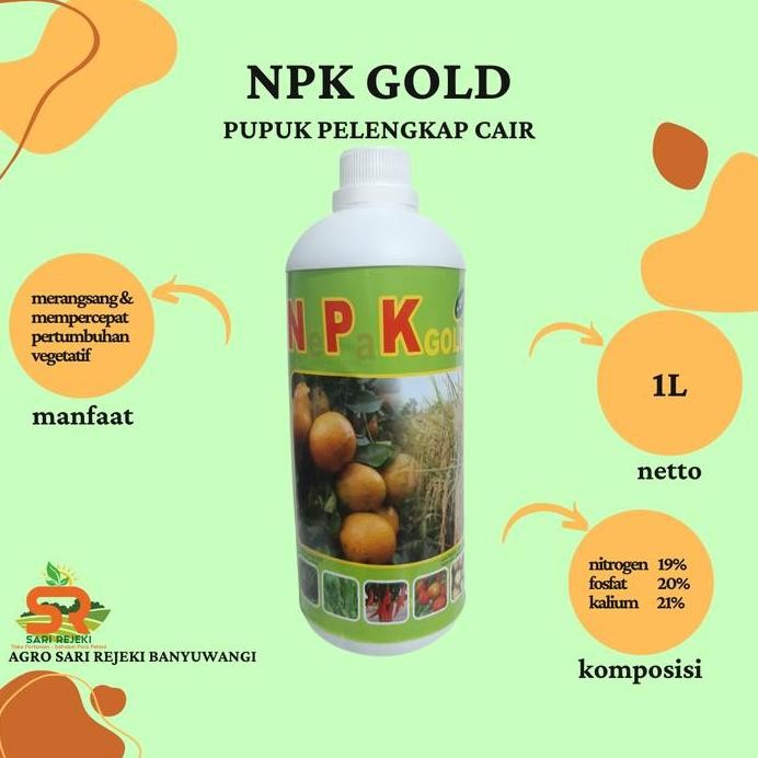 

Terlaris Pupuk Daun Npk Gold 1Lt Pupuk Pelengkap Cair Plus Zpt