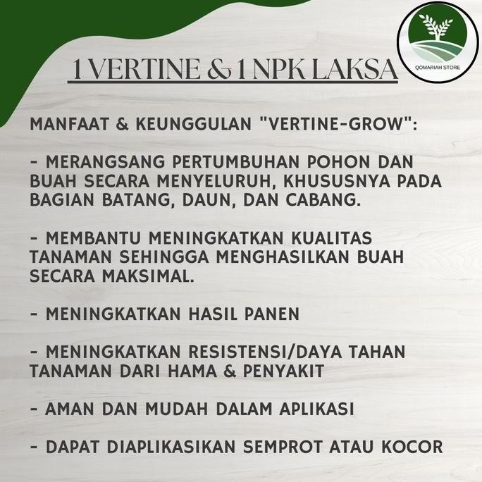 

Terlaris Termurah Paket Vertine+Npk Laksa 500Ml Pupuk Cabe Berbuah Besar Dan Lebat - Pupuk Organik Cair Booster Buah Cabe Merah Rekomended