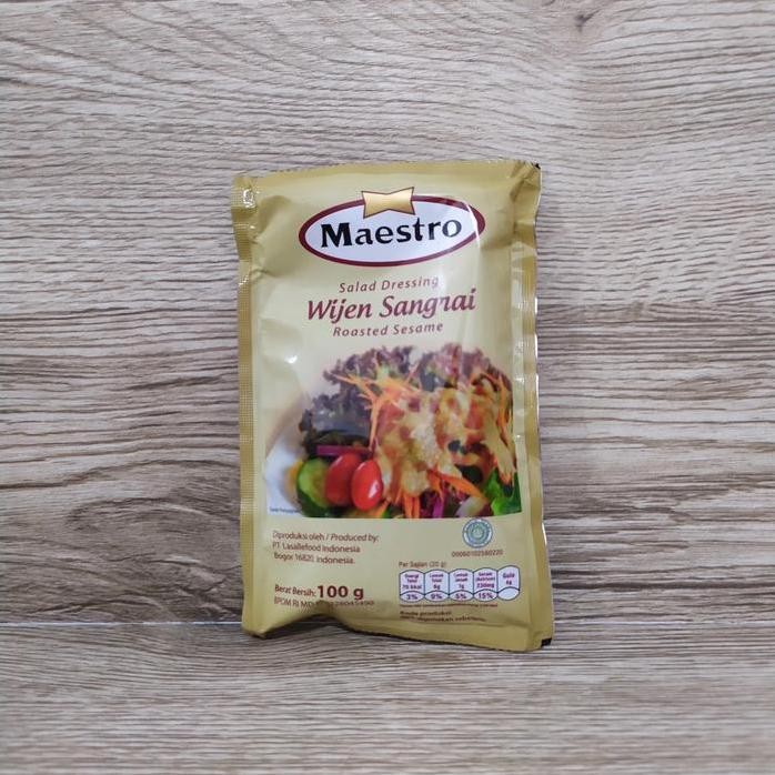 

Terlaris Maestro Wijen Sangrai Dressing 100Gr