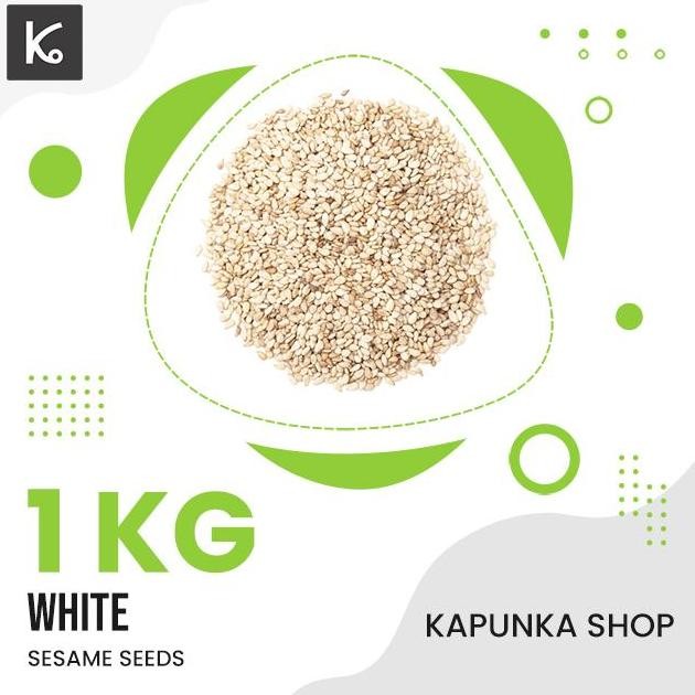 

Terlaris Sesame Seeds White Roasted/ Wijen Putih Panggang 1Kg