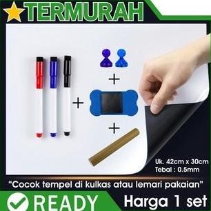 

Produk Baru!! papan tulis whiteboard magnet kulkas tempel magnetic lembaran lembar