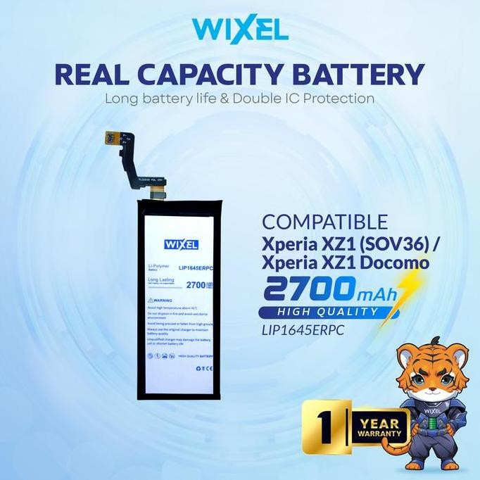 wixel baterai compatible for xperia xz1 docomo au sov36 so-01k lip1645erpc double power real capacit