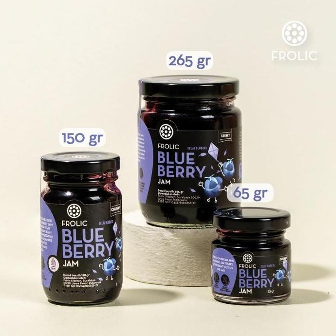 

Produk Baru!! FROLIC Selai Buah Bluberi - Blueberry Jam Rendah Gula Gluten-free Tanpa Pektin