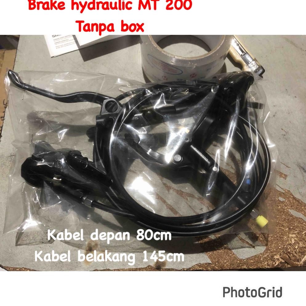 Hydraulic Disc Brake Set Shimano MT200 - Disk Brake Set Hidrolik Shimano AST