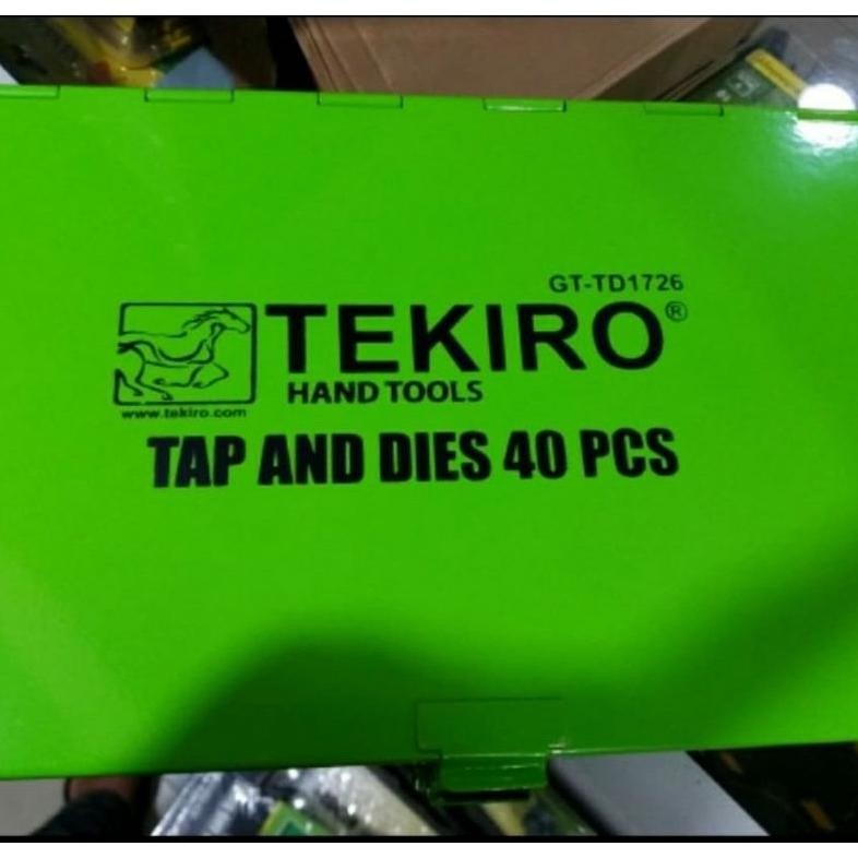 ND Tekiro Tap and Dies Set 40 PCS Alat Senai SNAI ULIR Drat Baut TEKIRO 40PCS