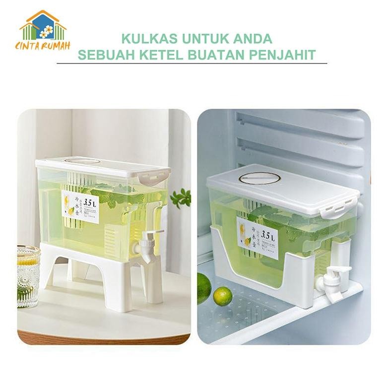 HJK Dispenser jus 3.5L /6.5L Dispenser Air Minum Jus Juice Botol Minum Galon Kulkas/ Dispenser Air M