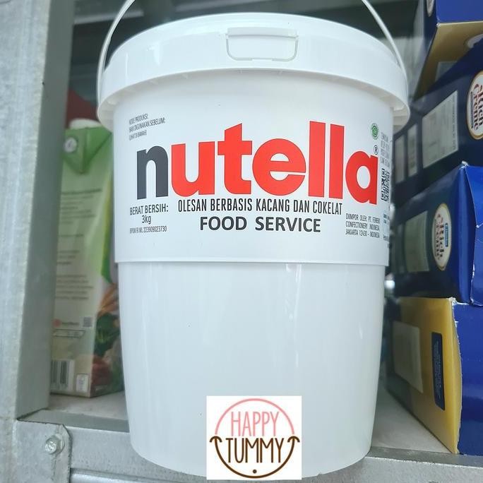 

Produk Baru!! Nutella spread selai 3 kg pail coklat chocolate jam food service