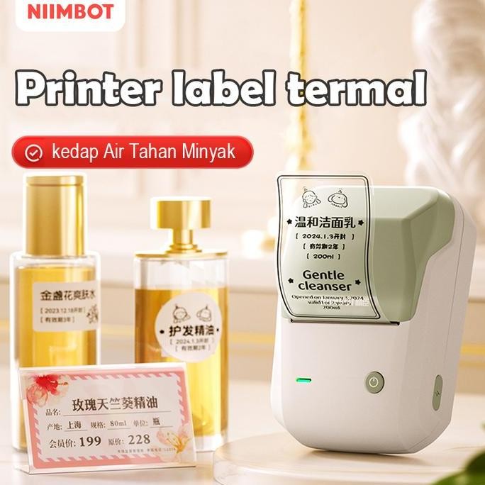 

new niimbot b1 label printer termal portabel koneksi bluetooth, mesin pembuat label printer kantor perhiasan tanpa tinta, printer label termal portabel bluetooth nirkabel untuk ponsel android / ios stiker putih tanpa tinta label berperekat genggam