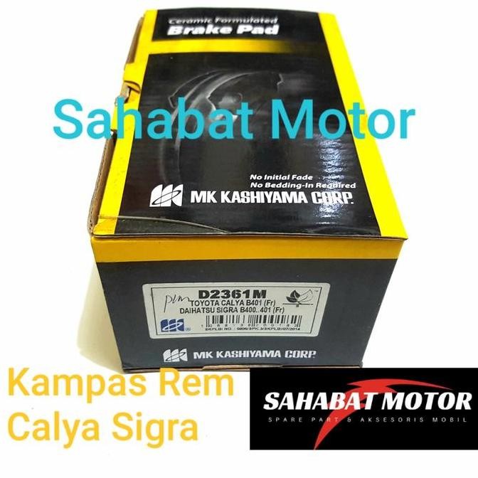 Kampas Rem Depan Calya Sigra Mk Kashiyama Brake Pad Calya Good