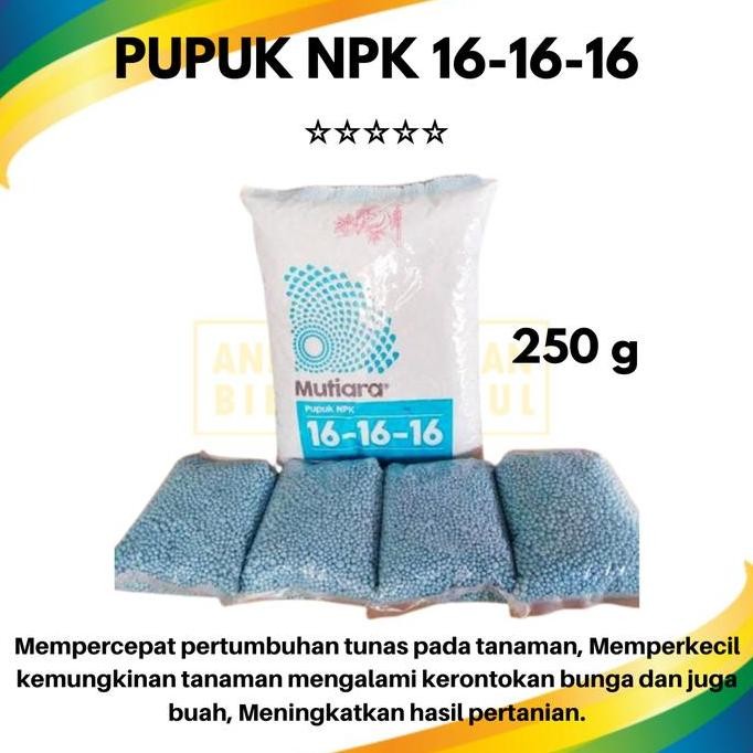 

Pupuk Npk Mutiara 16 16 16 Kemasan 250g