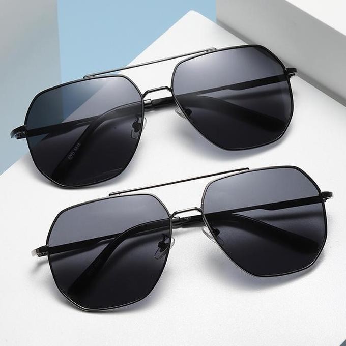 Promo Viendo Fashion Kacamata Hitam Polarized Wanita Pria Cowok Cat Eye Elastik Tr90 Frame Kacamata 