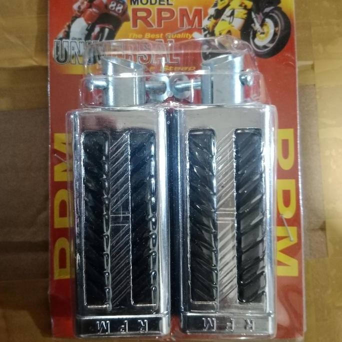 Promo Foot Step Belakang Motor Bebek Bahan Besi dan Karet Variasi Universal COD