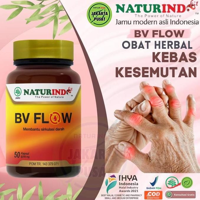 TERBARU - Obat Herbal Kesemutan Kebas Ampuh Varises Gatal Kram Bv Flow Naturindo