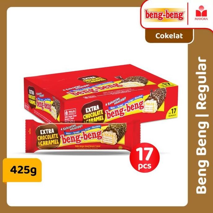 

Ready stok Terlaris Wafer Coklat Beng Beng Regular 17 Pcs Termurah