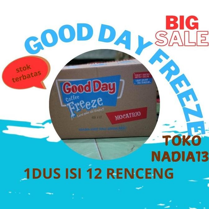 

good day freeze mocafrio 1dus/120pcs Kopi Minuman Coffee Instan Bubuk