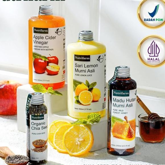 

Nutrifarm Paet 4 In 1 Madu Hutan Madu Hutan 250Mlcua Apel Mlari Lemon Ml Dan Chia Eed 70Gram
