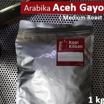 

Arabika Aceh Gayo 1 kg ( Medium Roast ) Biij Kopi 1kg / bubuk
