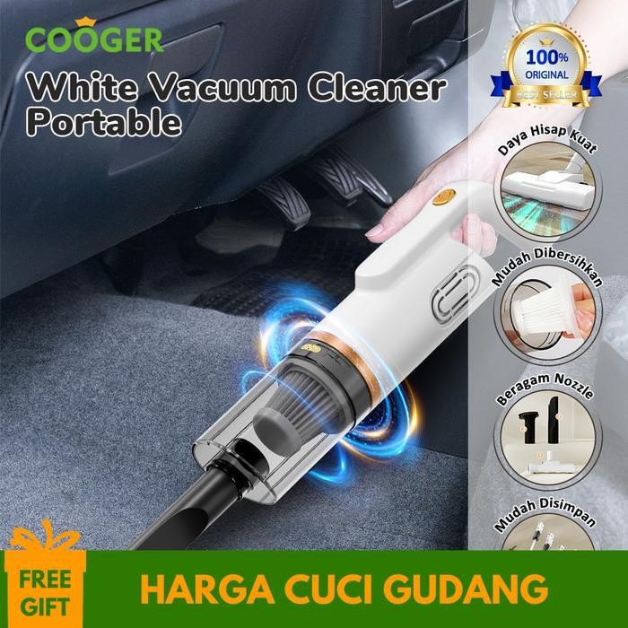 Cooger Vacuum Cleaner Portabel Penyedot Debu Multifungsi Serbaguna Penghisap Debu Kasur Lantai Meja 