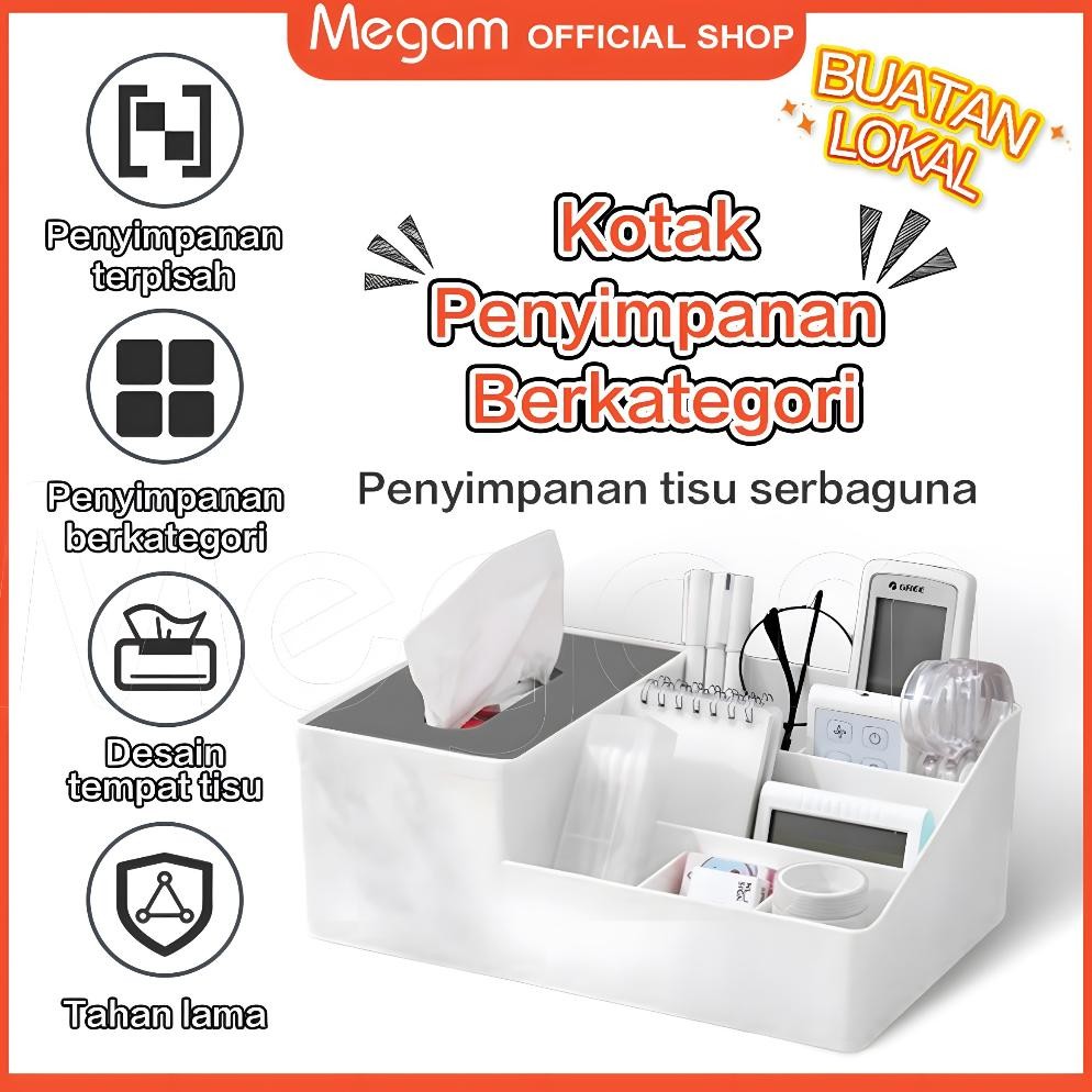 Megam Laci Meja Penyimpanan Aksesoriss / Alat Tulis Rak Laci Aesthetic Multifungsi HSB807
