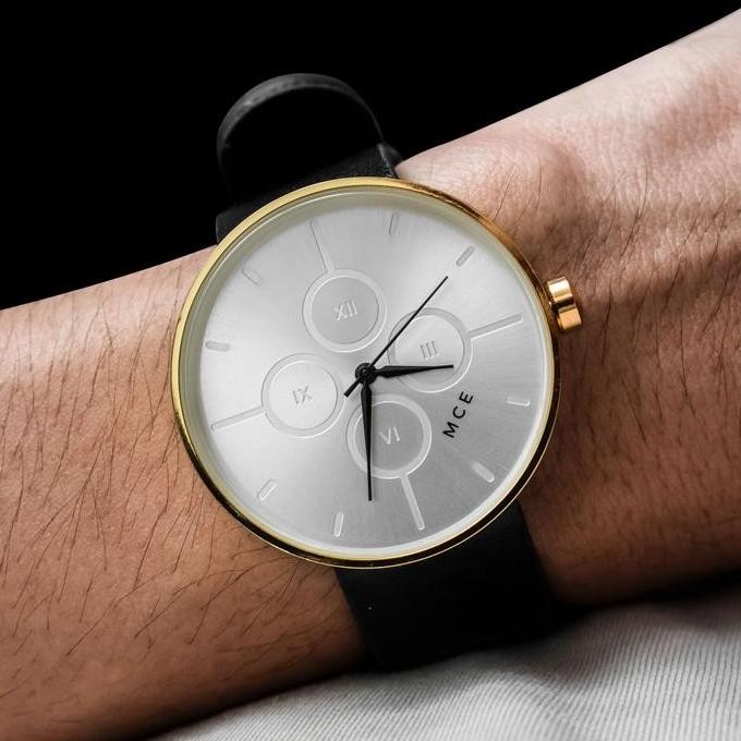 Promo Mce Jam Tangan Pria Regal Series 2.0 Gold White