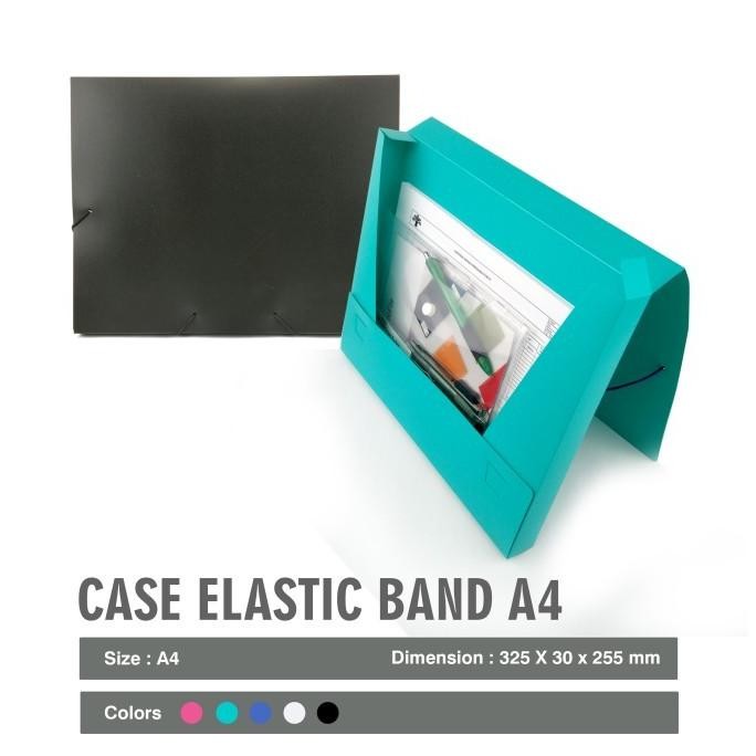 

Daiichi - Case Elastic Band Document Box File Daiichi DOS A4