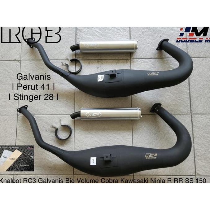 Knalpot RC3 Big Vol Big Volume Galvanis Co Kawasaki Ninja R RR SS