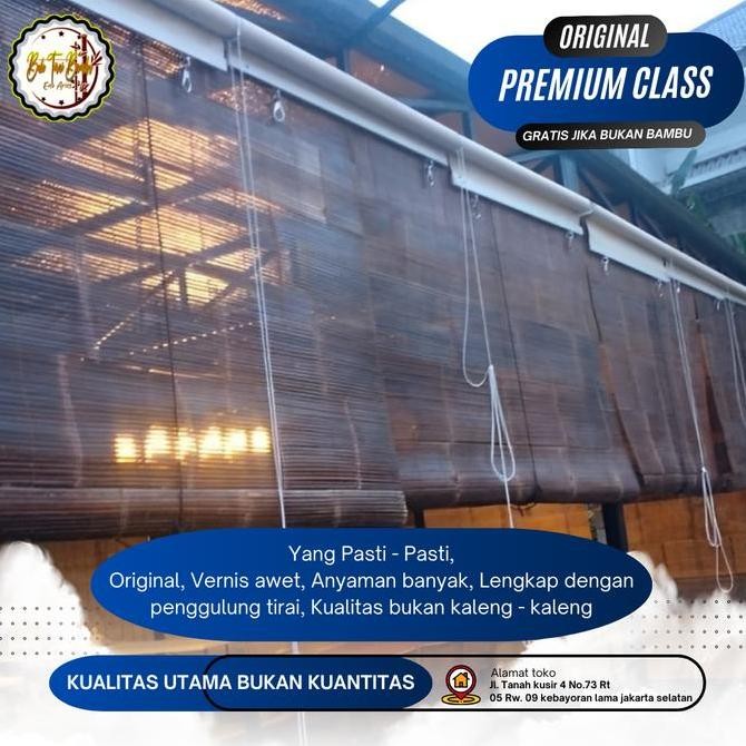 Grosir (Murah) Tirai Kerai Bambu 2,5X1,5 M Kerai/Kere/Keray/Krey