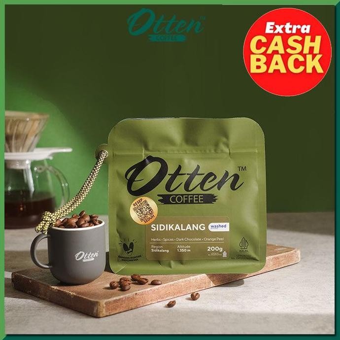 

KOPI ARABICA SIDIKALANG 200G - BIJI / BUBUK KOPI OTTEN COFFEE TERMURAH