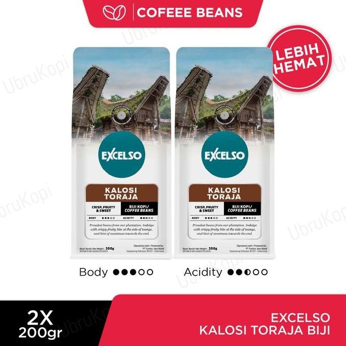 

EXCELSO KALOSI TORAJA BIJI 200G TWIN PACK TERMURAH