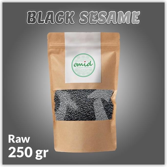

ORGANIC BLACK RAW SESAME SEEDS (BIJI WIJEN HITAM ORGANIK MENTAH) 250GR TERMURAH