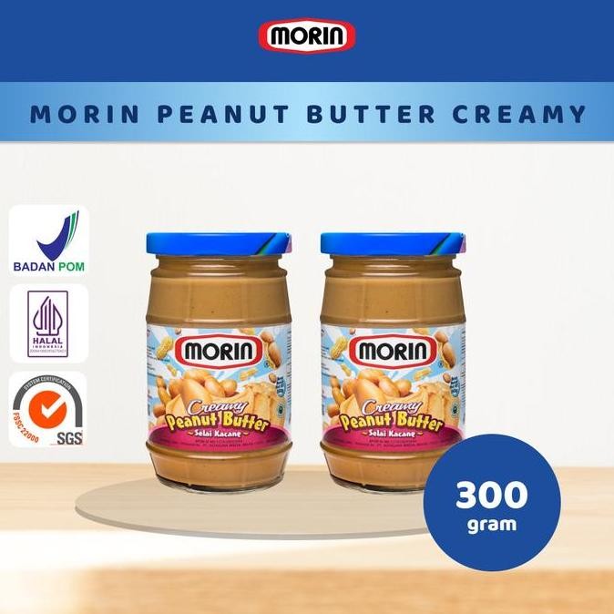 

Produk Baru!! MORIN PEANUT BUTTER CREAMY 300 GR - SELAI KACANG PAKET ISI (2)