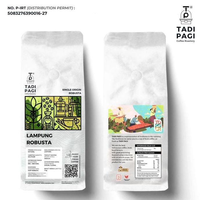 

ROBUSTA LAMPUNG 200 GR ROAST BEAN COFFEE - KOPI BIJI MATANG TERMURAH