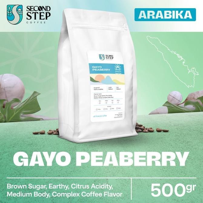 

KOPI ARABICA GAYO PEABERRY COFFEE ARABIKA ASLI TANPA GULA BIJI BUBUK COFFE BEANS 500GR TERMURAH