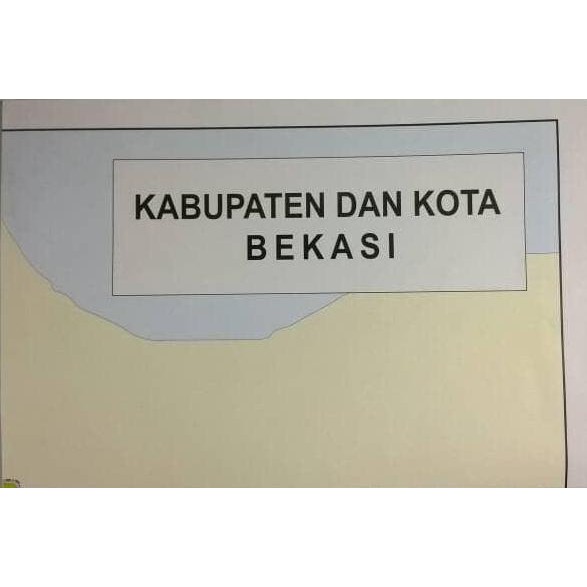 

ready stock PETA Kabupaten Dan Kota Bekasi