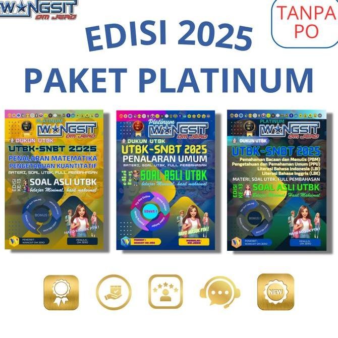 ready stock BUKU WANGSIT OM JERO UTBK SNBT 2025 PAKET PLATINUM (PENALARAN UMUM, PENALARAN MATEMATIKA