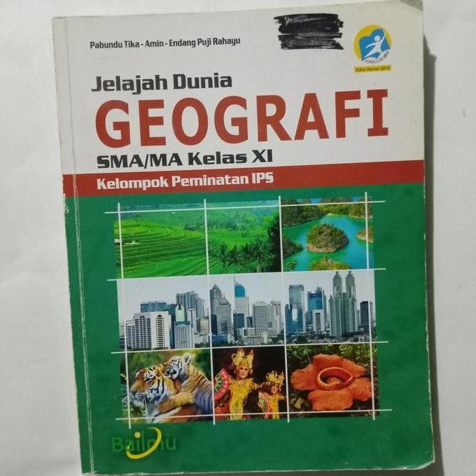 ready stock Buku Pelajaran Jelajah Dunia Geografi SMA Kelas 12 Bailmu