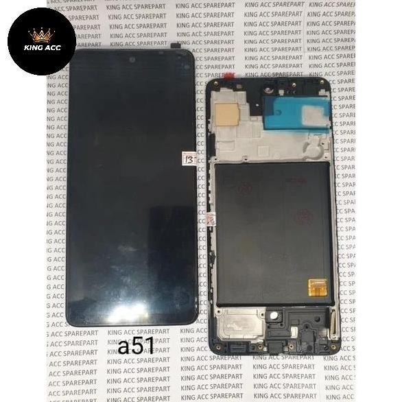 LCD TOUCHSCREEN FRAME SAMSUNG GALAXY A51 A515 A515F ORIGINAL OLED