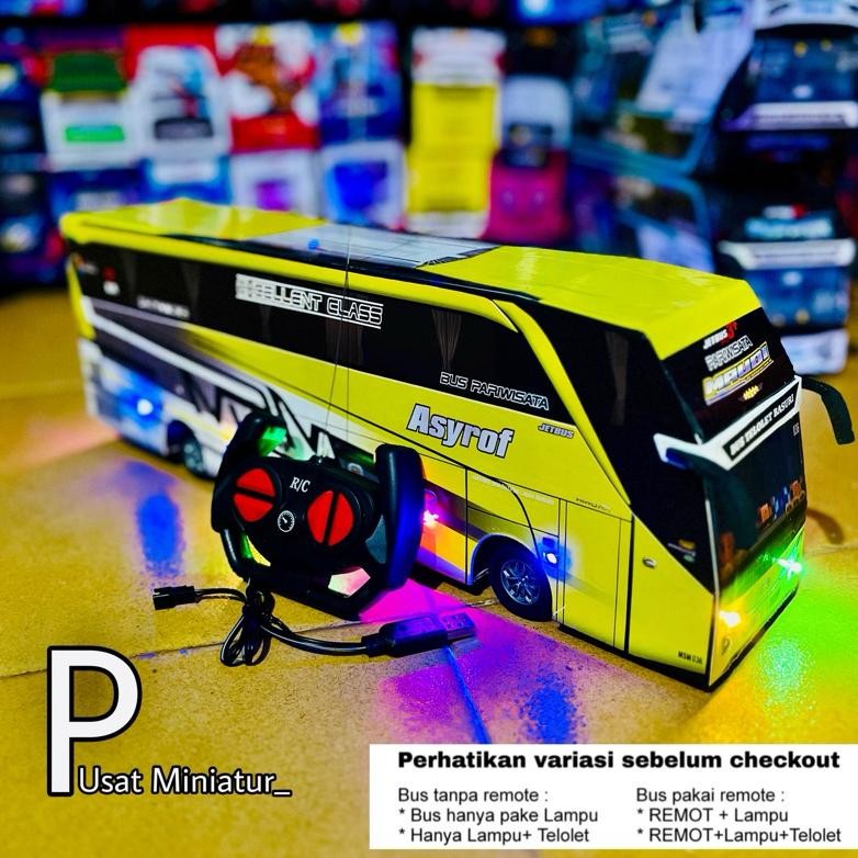 Terlaris Miniatur Remote Control, Miniatur Bus Remote Control, Bus Telolet Basuri, Ful Aksesosris La