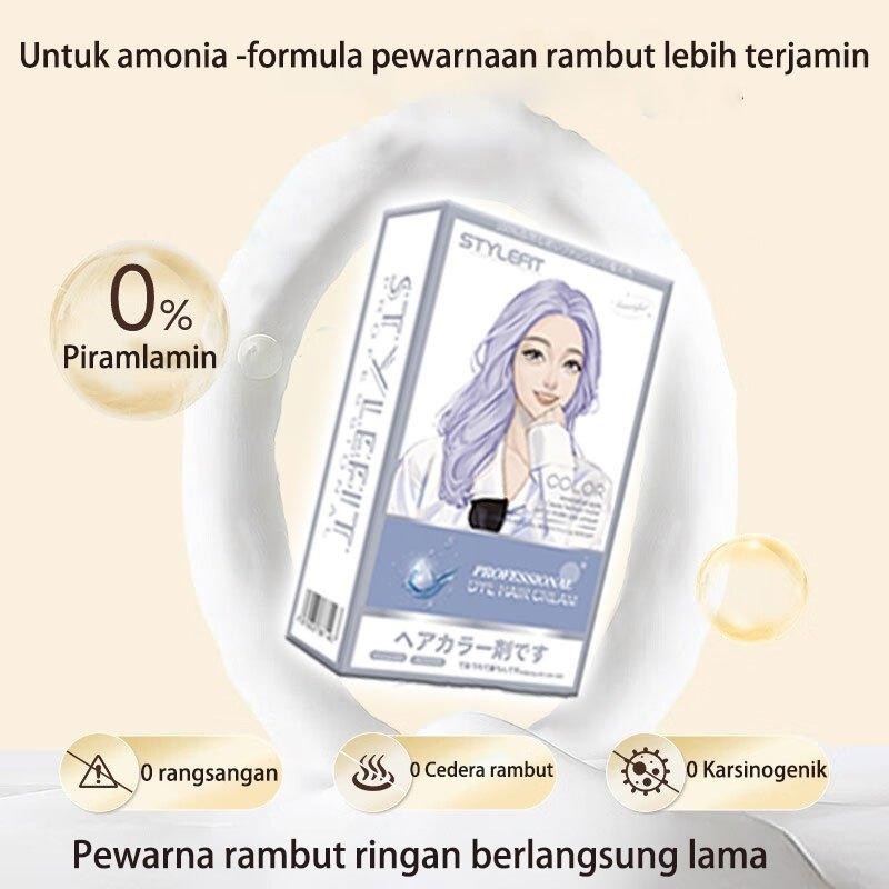 Cat Rambut Pewarna Rambut 100Ml Herbal Cat Rambut Ash Brown Milk Tea Brown Pewarna Rambut Ash Brown 