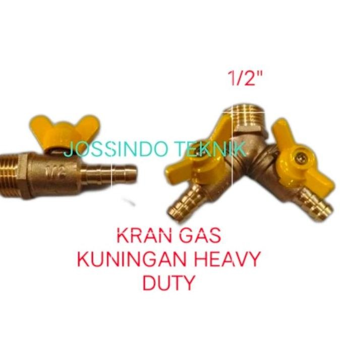 Tersedia KRAN GAS KUNINGAN HEAVY DUTY