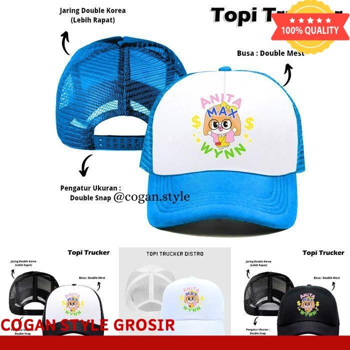 TOPI TRUCKER JARING HAT CAP DISTRO DRAKE ANITA MAX WYNN I NEED THE MAX WIN  ALTER EGO MEME 7 RAPER P