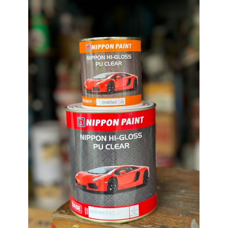 Cat Vernish Nippon Hi Gloss Pu Clear + Hardener - Nippon Paint ( 1 Liter )