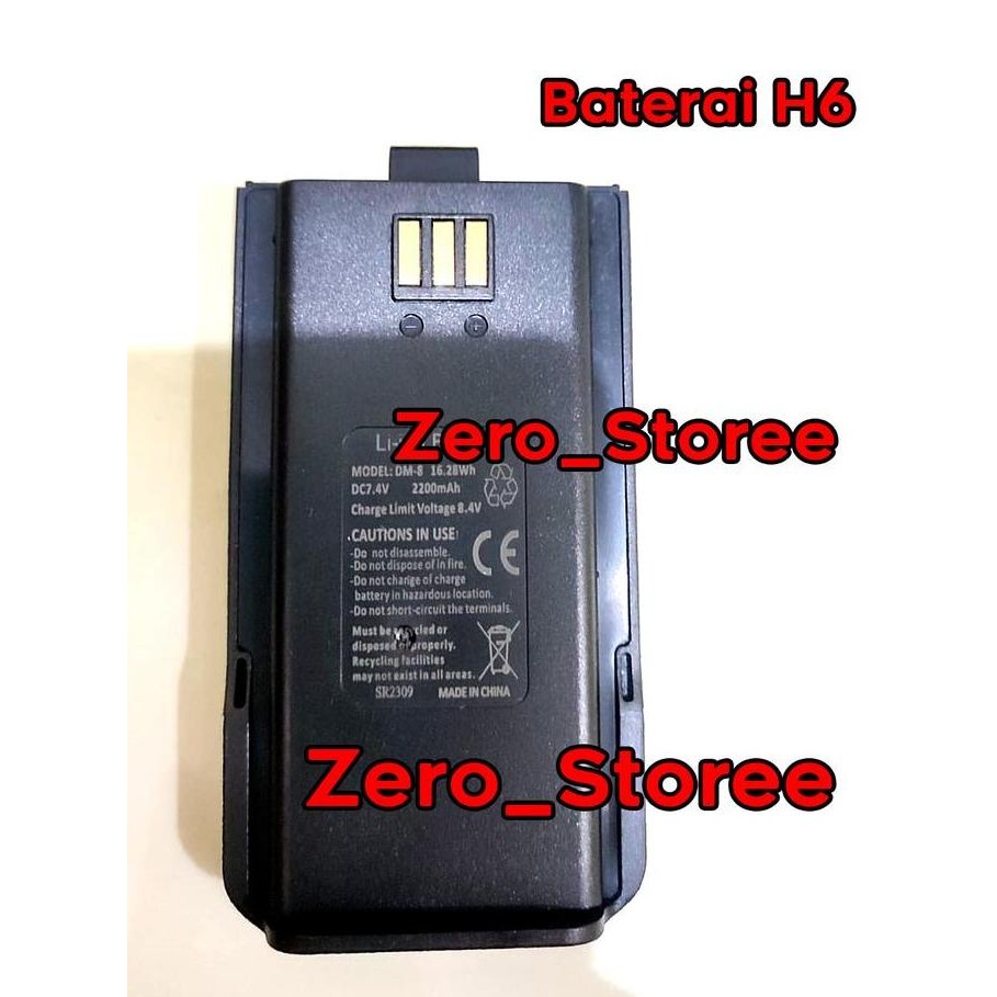 TERLARIS - BATERAI HT BF-H6 Baofeng BATRE DM1801 BFH6 Battery  DM8 DM-1801 DM-8