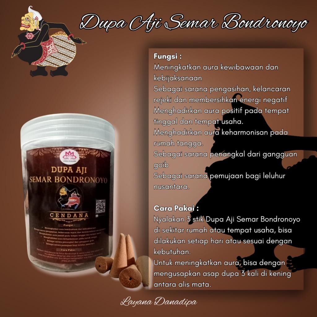 Ausat_ Dupa Kerucut Aji Semar Bondronoyo Aroma Cendana 250 Gram