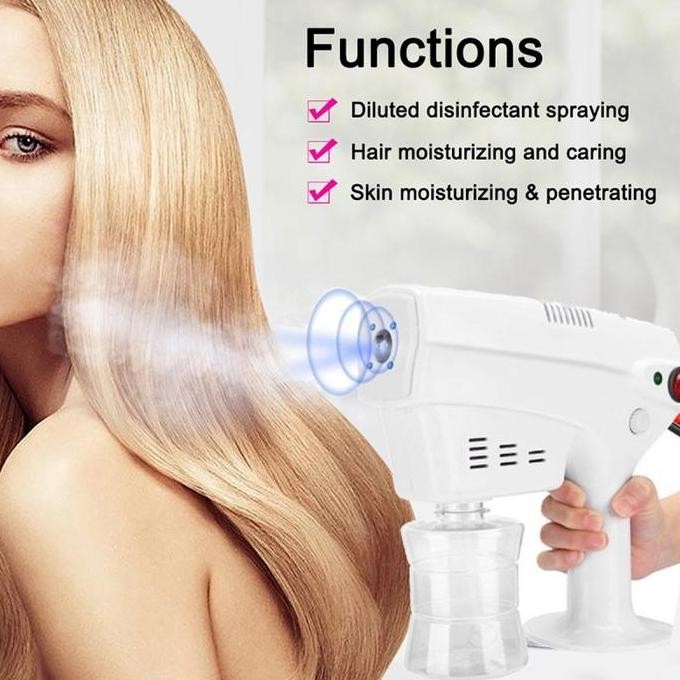 [Nano Spray Steaming Gun]-[Perbaikan Kualitas Rambut yang rusak]-[Portabel Generasi Kelima] Facial P