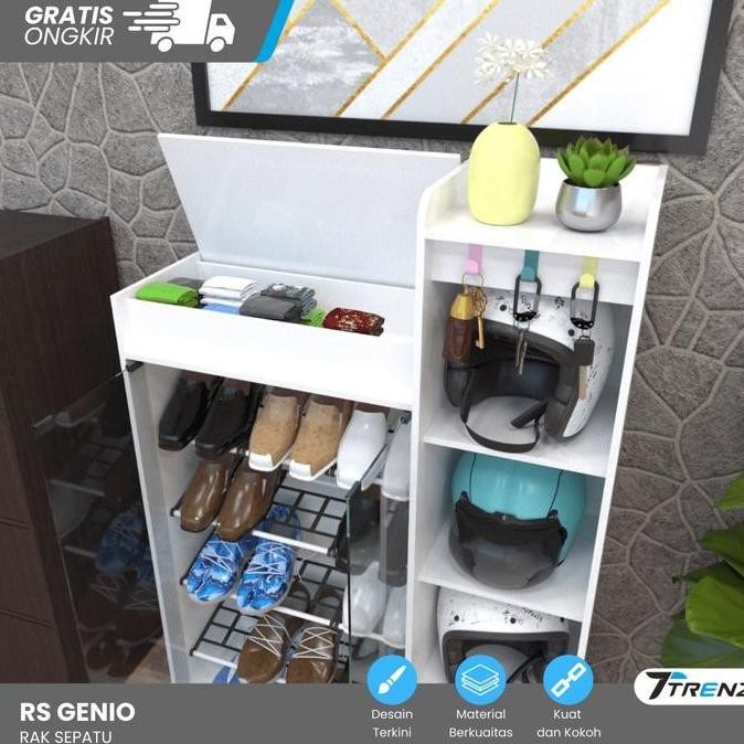 Rak Sepatu Series Genio Rak Penyimpanan Sepatu dan Helm