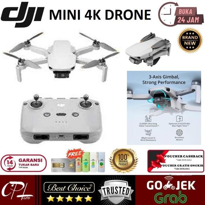 DJI Mini 4K Drone with 4K UHD Camera 3-Axis Gimbal Stabilization