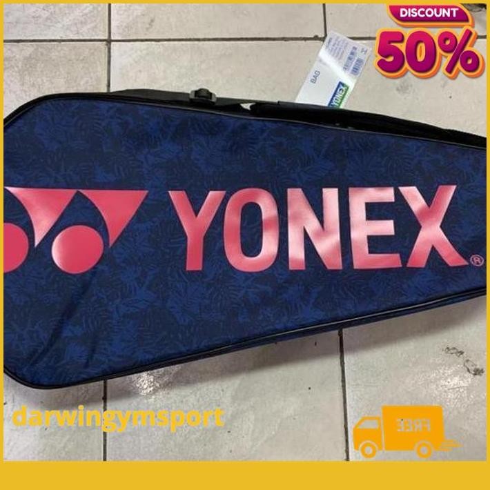 TAS RAKET BADMINTON YONEX BA42126EX TEAM RACQUET BAG -NAVY PINK KUALITAS TERBAIK